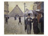 Paris Street in Rainy Weather Giclee Print by Gustave Caillebotte