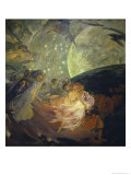 Le Verite Entrainant Les Sciences Giclee-trykk av Albert Besnard Le Verite Entrainant Les Sciences Giclee-trykk av Albert Besnard