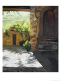 Tuscan Courtyard, Early Evening Giclée-Druck von Helen J. Vaughn