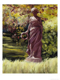 Statue in a Southern Garden Giclée-Druck von Helen J. Vaughn