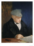 Auguste, Father of the Artist Giclee Print by Edgar Degas