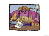 Sofa Sleeper Giclee Print by Linda Braucht