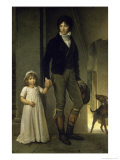 Portrait de J.B. Isabey et Sa Fille Giclee Print by Francois Gerard