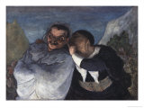 Crispin et Scapin, c.1860 Giclée-Druck von Honore Daumier