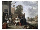 Family Meal Giclee Print by Jan Havicksz. Steen