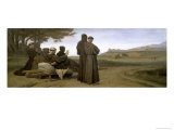 St. Francois D'Assise Transporte Mourant a Ste.Marie Des Anges Giclee-trykk av Benouville St. Francois D'Assise Transporte Mourant a Ste.Marie Des Anges Giclee-trykk av Benouville