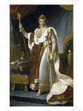 Napoleon En Costume de Sacre reproduction procédé giclée par Francois Gerard