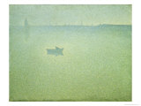 The Seine at Dawn reproduction procédé giclée par Charles Angrand
