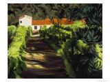 House with a Red Roof Giclée-Druck von Helen J. Vaughn