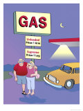 Arm and Leg Gas Prices, no.1 Giclee-trykk av Linda Braucht
