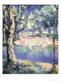 River in the Forest, c.1908 Reproduction procédé giclée par Kasimir Malevich