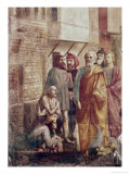 St. Peter Healing the Sick with His Shadow Giclée-tryk af Masaccio St. Peter Healing the Sick with His Shadow Giclée-tryk af Masaccio