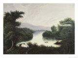 Lac d'été reproduction procédé giclée par Thomas Chambers