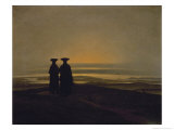 Sunset reproduction procédé giclée par Caspar David Friedrich