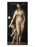 Venus and Amor Giclee Print by Lucas Cranach the Elder