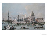 View of the Church of Santa Maria Della Salute Giclee Print by Giacomo Guardi