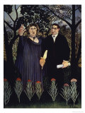 Poet Inspired by the Muse Giclee Print by Henri Rousseau
