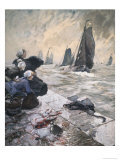 Fishermen's Wives, c.1896 Giclee Print by Hans Bartels