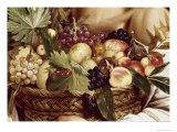 Detail of Boy with Basket of Fruit reproduction procédé giclée par Caravaggio 