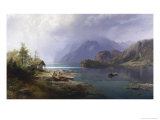 Lac de montagne reproduction procédé giclée par Hermann Herzog