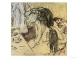 Joven en el baño de Edgar Degas Lámina giclée por Edgar Degas