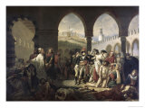 Napoleon Bonaparte Visiting the Plague Strickenat Jaffa Giclee Print by Antoine-Jean Gros