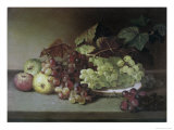 Grapes and Apples Giclee Print by James Peale