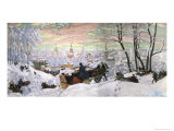 Fasching Giclee Print by B. M. Kustodiev