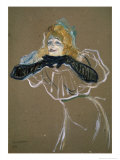 La Chanteuse: Yvette Gilbert Reproduction procédé giclée par Henri de Toulouse-Lautrec