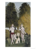 L'Heureux Quatuor reproduction procédé giclée par Henri Rousseau