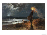 The Signal reproduction procédé giclée par Edward Moran