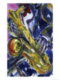 Sax Essence Giclee Print by Gil Mayers