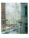 Inquirer Building, Philadelphia Giclee-trykk av Florence Doll Bradway