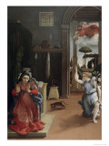 Annonciation reproduction procédé giclée par Lorenzo Lotto