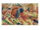 La Citta Che Sale reproduction procédé giclée par Umberto Boccioni