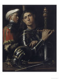 Portrait of a Man in Armor with His Page Giclée-Druck von Giorgione 