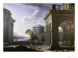 Architectural Study of Columns and Arches Giclee Print by Giovanni Paolo Pannini