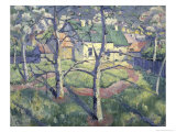 Apfelbäume Giclée-Druck von Kasimir Malevich