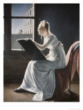 Young Woman Drawing, c.1801 Impressão giclée por Marie Denise Villers