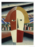 Peasant's Head, c.1928-1932 reproduction procédé giclée par Kasimir Malevich