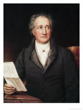 Portrait of Goethe Lámina giclée por Josef Karl Stieler