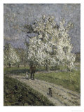 Le Grand Poirier En Fleurs Giclee-trykk av Emilio Boggio Le Grand Poirier En Fleurs Giclee-trykk av Emilio Boggio