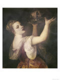 Salome with the Head of John the Baptist Giclée-Druck von Titian (Tiziano Vecelli) 