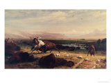 Last of the Buffalo reproduction procédé giclée par Albert Bierstadt