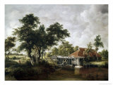 The Watermill with the Great Red Roof Lámina giclée por Meindert Hobbema The Watermill with the Great Red Roof Lámina giclée por Meindert Hobbema