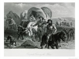 Emigrants Crossing the Plains reproduction procédé giclée par Felix Octavius Carr Darley