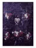 Christ in a Wreath of Flowers Giclee Print by Hendrick Ter Brugghen