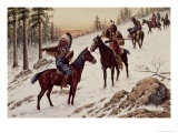 Indians on the Trail Giclee Print by Jeremy Hauser
