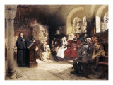 Martin Luther Preaches in Wartburg Impressão giclée por Hugo Vogel Martin Luther Preaches in Wartburg Impressão giclée por Hugo Vogel