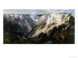 Grand Canyon at Yellowstone reproduction procédé giclée par Edward Moran